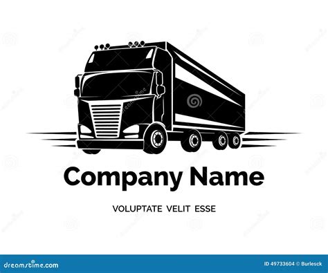 Vector cargo truck logo stock vector. Illustration of brand - 49733604