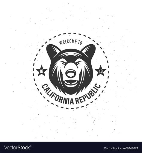 California republic t-shirt graphics Royalty Free Vector