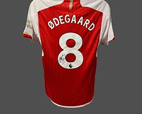 Martin Odegaard's Arsenal 2023/24 Signed and Framed Shirt - CharityStars