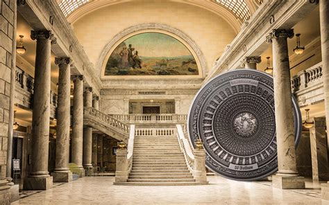 Third four-layer concave silver coin debuts the impressive domed ceiling of the US Capitol ...