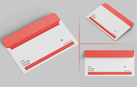 5 Free DL Envelope Mockups PSD set - PsFiles