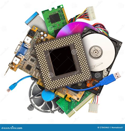 Heap of computer hardware stock image. Image of electronics - 27843463