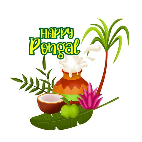 Happy Pongal Celebration Vector PNG Images, Happy Pongal Celebration In ...