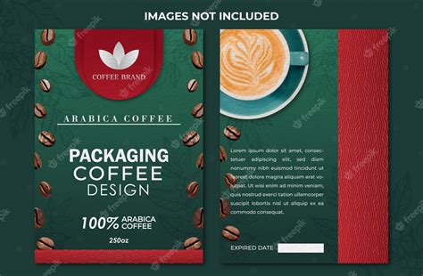 Premium Vector | Packaging coffee design template