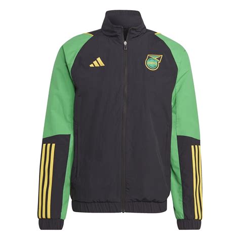 adidas | Jamaica Pre Match Jacket 2023 Adults | Black | SportsDirect ...