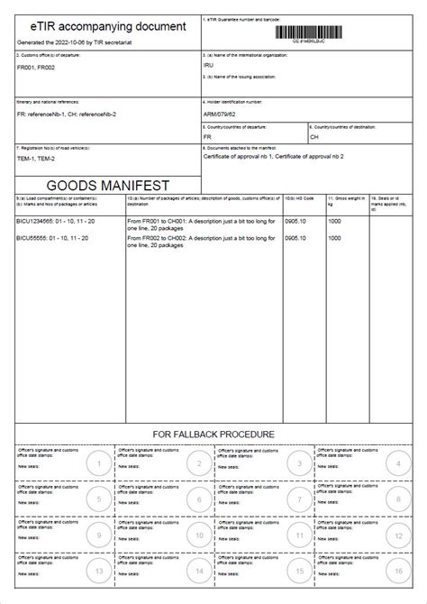 Accompanying document sample | etir