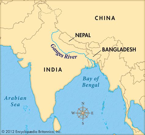 Ganges River Political Map