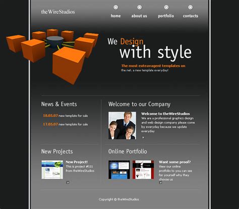 Flash Web Design Template by atomiccc on DeviantArt