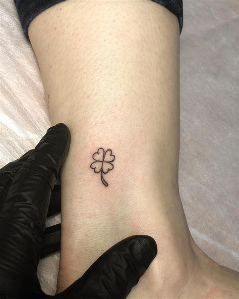 Cute ankle tattoo | Clover tattoos, Small meaningful tattoos, Four leaf clover tattoo