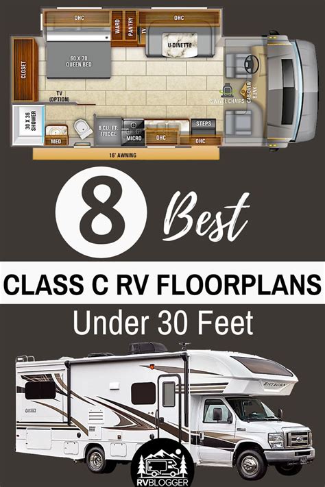 8 Best Class C RV Floorplans Under 30 Feet