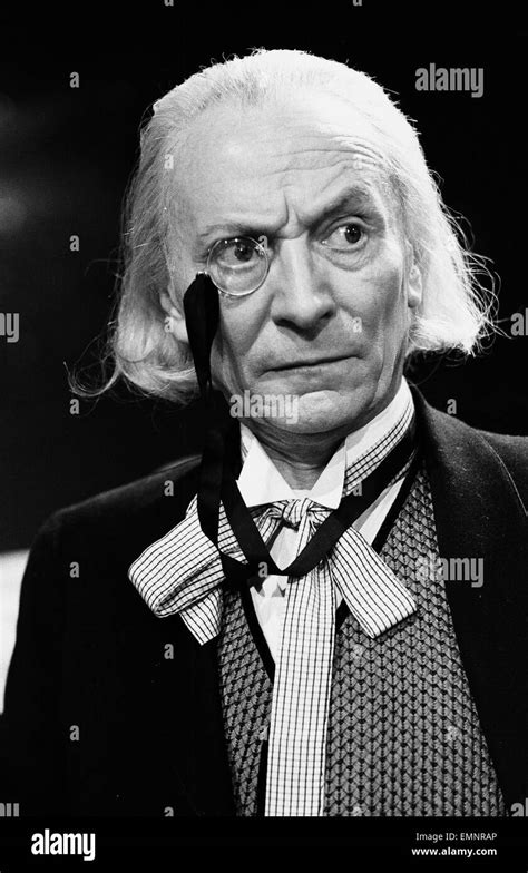 Actor William Hartnell - the first Doctor - pictured during rehearsals at Television Centre ...