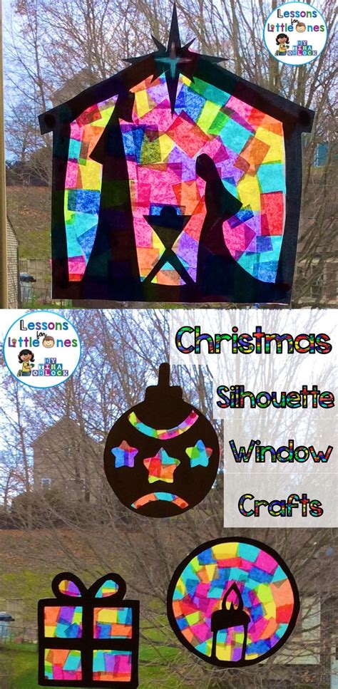 Christmas Silhouette Window Decoration Craft - Get step by step directions and patterns for ...