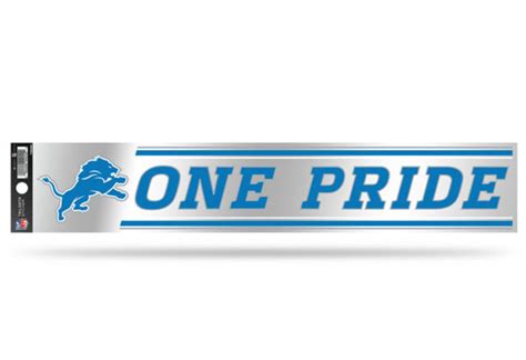 Detroit Lions NFL 3 x 17 One Pride Team Slogan Decal FREE SHIP! | eBay