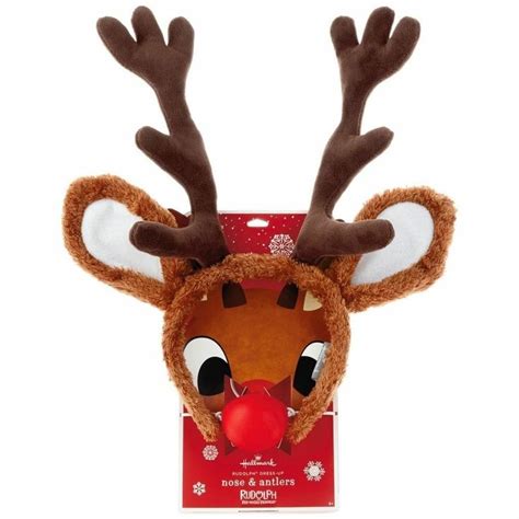 Hallmark Rudolph The Red Nosed Reindeer Dress Up Nose and Antlers Set | Rudolph the red, Red ...