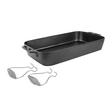 Lodge 22.6 in. Cast Iron Roasting Pan & Reviews | Wayfair