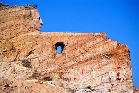 Crazy Horse Memorial in Custer County in Black Hills, South Dakota ...