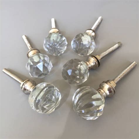 Set Of Assorted Extra Small Glass Drawer Knobs By French Grey Interiors ...