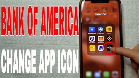 How To Change Bank Of America App Icon 🔴 - YouTube