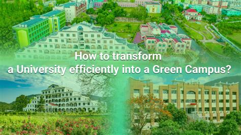 How to transform a University efficiently into a Green Campus?