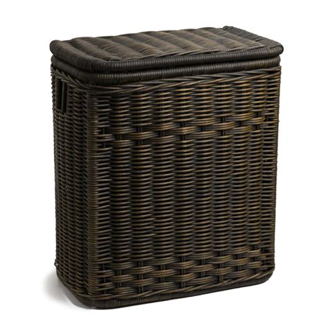 Round Wicker Laundry Hamper | Clothes Hamper - The Basket Lady