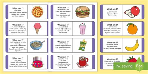 'What Am I?' Food-Themed Guessing Game Riddles for Kids | Guessing ...