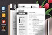 Clean Resume Cv Template Word Pages, a Resume Template by Tbunny