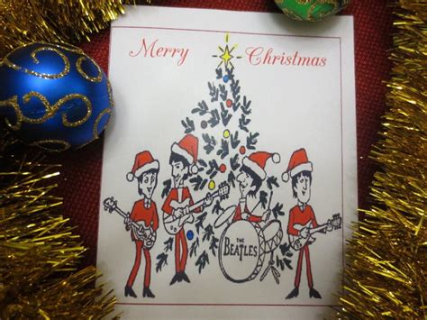 Beatles Christmas Cards by SharynKBeatlecrafts on Etsy