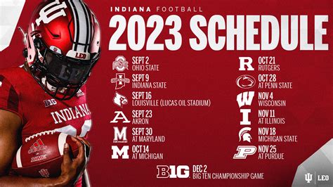 IU football’s 2023 schedule sees some minor tweaks – The Daily Hoosier