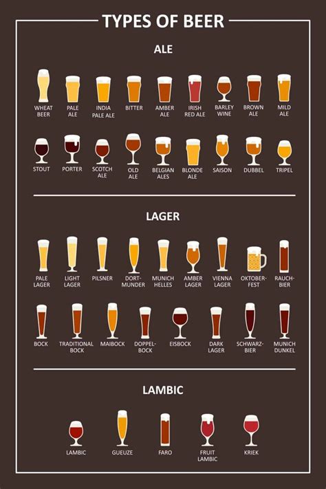 50 Different Types of Beer