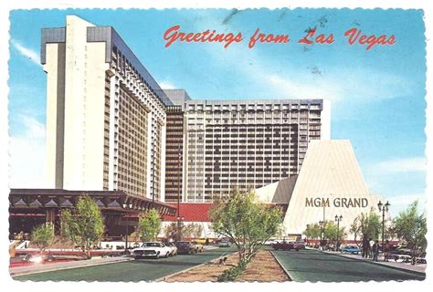 NV LAS VEGAS, NEVADA MGM GRAND HOTEL VINTAGE 1975 POSTCARD | Vegas ...