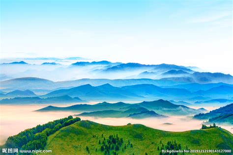 高山远景设计图__自然风光_自然景观_设计图库_昵图网