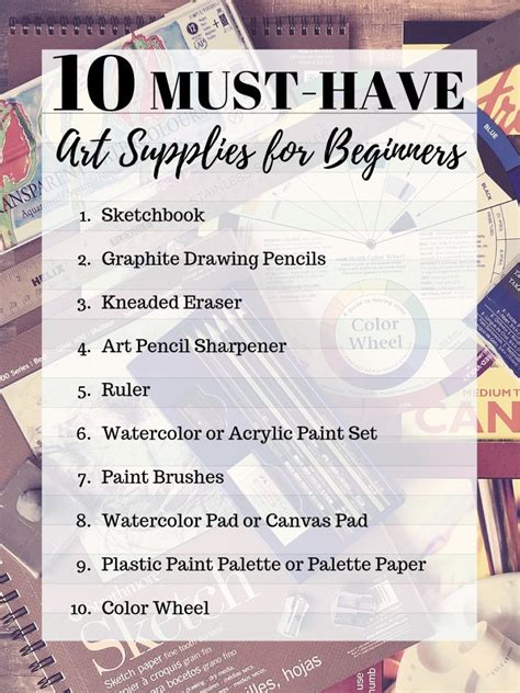 10 Must-Have Art Supplies for Beginners - FeltMagnet