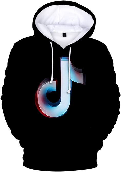 Fashion-zone TIK Tok Hoodies-3D Digital Fahion Hoodies Pullover Fleece ...