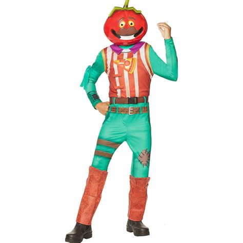 Inspirit Designs Tomatohead Halloween Costume for Kids, Fortnite ...