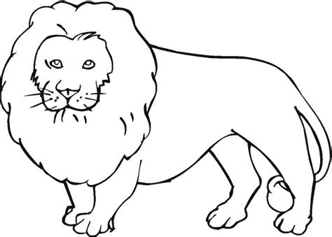 Lion Outline Drawing at PaintingValley.com | Explore collection of Lion Outline Drawing