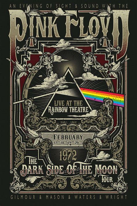 Pink Floyd the Dark Side of the Moon Tour Vintage Rock Band | Etsy