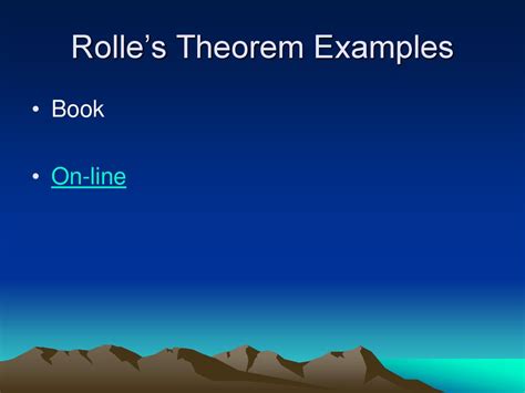 Rolle’s Theorem and the Mean Value Theorem - ppt download