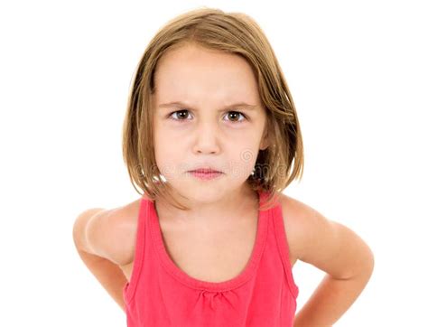 Little Girl Is Angry, Mad And Looking At The Camera Stock Photo - Image: 67517983