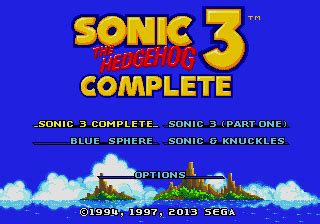 Sonic 3 Complete — Sonic SCANF Info