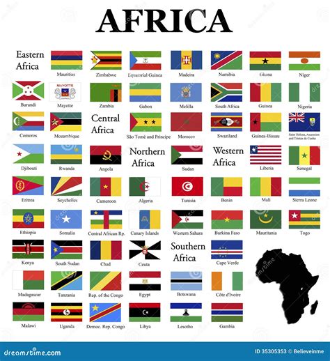 Flags of Africa stock illustration. Illustration of kenya - 35305353