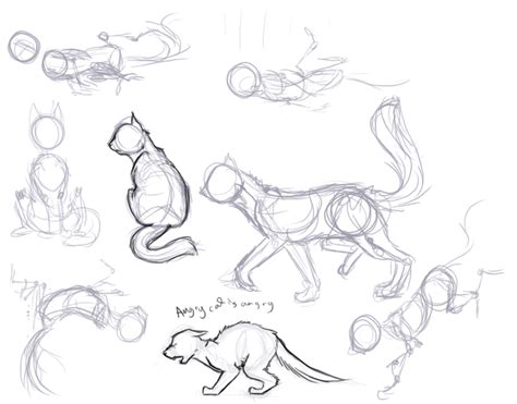 Four Cat Poses by DrunkOnTea on deviantART | Esboços de animais, Pose de gato, Tutorial de ...