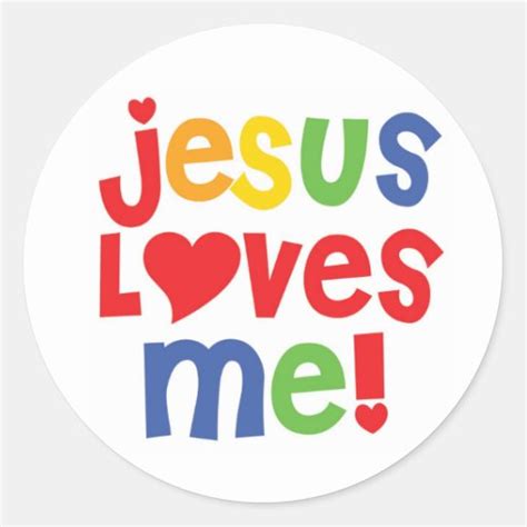 Jesus Loves Me! - sticker Stickers | Zazzle