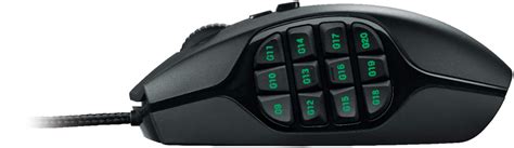 Best Buy: Logitech G600 MMO Wired Optical Gaming Mouse Black 910-002864