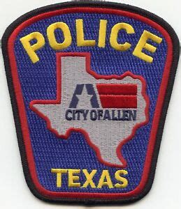 ALLEN TEXAS TX colorful POLICE PATCH | eBay