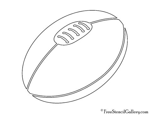 Rugby Ball Stencil | Free Stencil Gallery