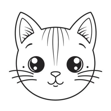 Cute Kitten Coloring Page Outline Sketch Drawing Vector, Wing Drawing, Ring Drawing, Kitten ...