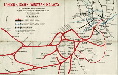 South Western train / rail maps