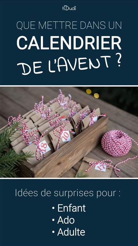 Que mettre dans un Calendrier de l'Avent ? en 2023 | Calendrier de l'avent, Idee calendrier de l ...