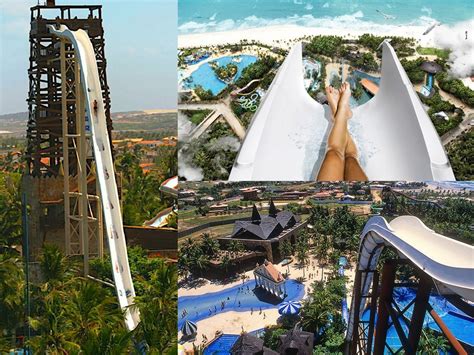 Insano: world's tallest water slide at Beach Park Fortaleza in Brazil