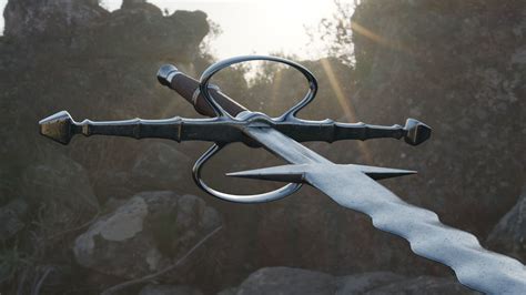 Flamberge Sword 3D model | CGTrader